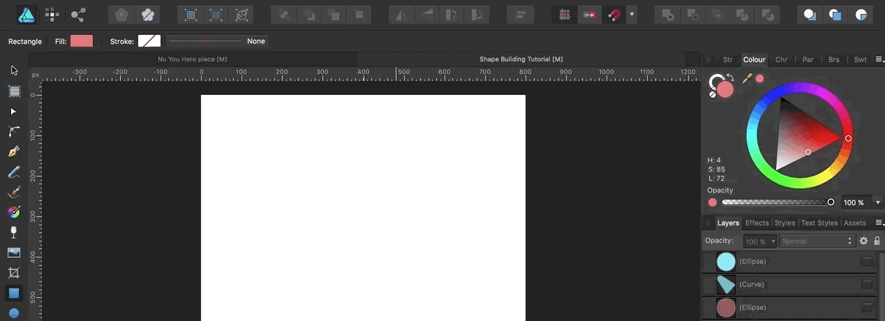 Draw a Box in Affinity Designer