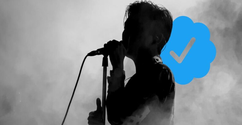 Rockstar with Blue Twitter Tick