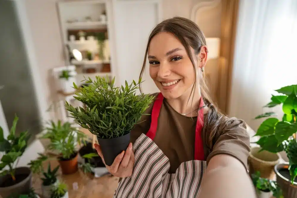 Young woman smiling at the camera